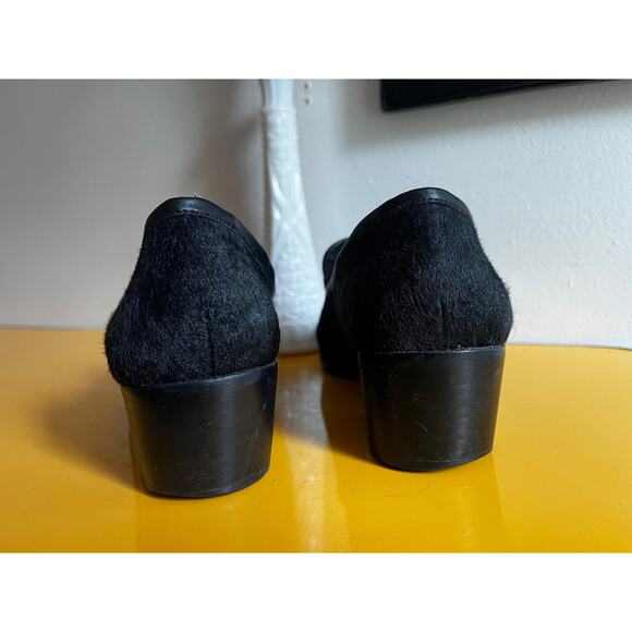 Vintage 90s Steve Madden Calf Hair Loafers | Pointed Toe Mule | Size 9 - Picture 5 of 8